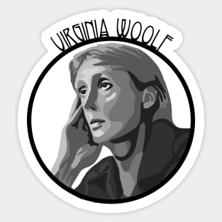 Virginia Woolf Portrait Sticker